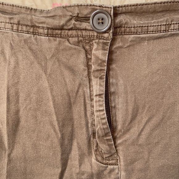 Avenue Chino Plus Size Kahki Style Capris - Picture 3 of 11